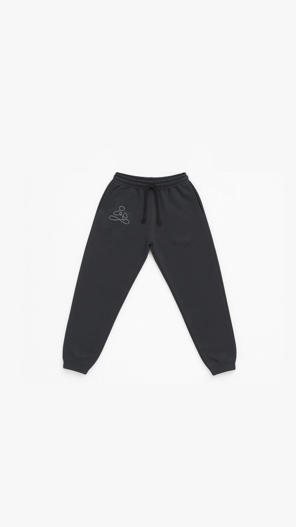 Front look of "Free Mind" sweatpants by ENDEN BRAND