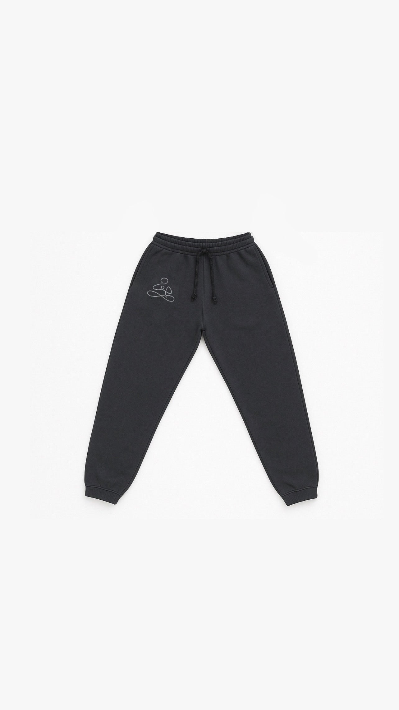 Front look of "Free Mind" sweatpants by ENDEN BRAND