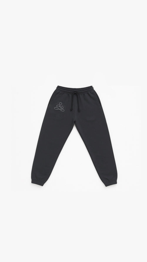 Front look of "Free Mind" sweatpants by ENDEN BRAND