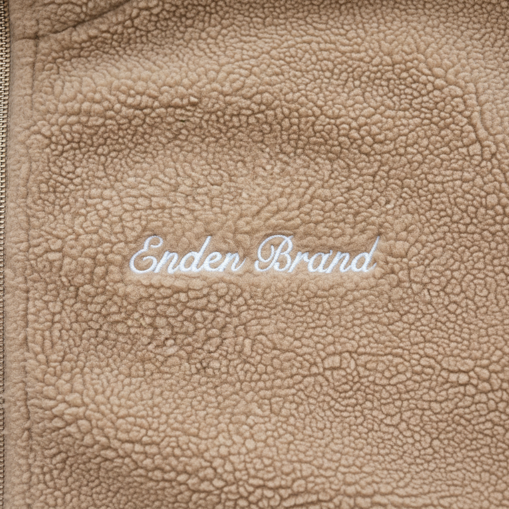 Brown Sherpa Fleece - Texture Detail